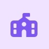 School building icon