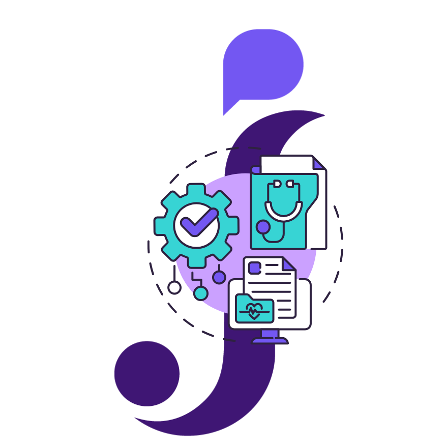 Jeenie logomark with EHR icon