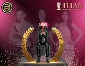 Titan business awards statue image 