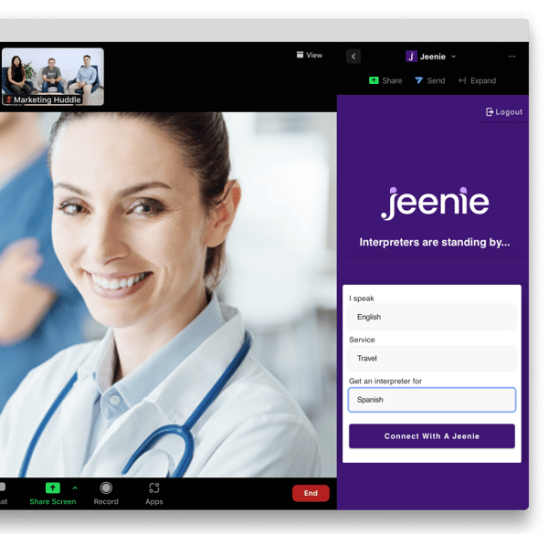 screenshot of login screen in zoom