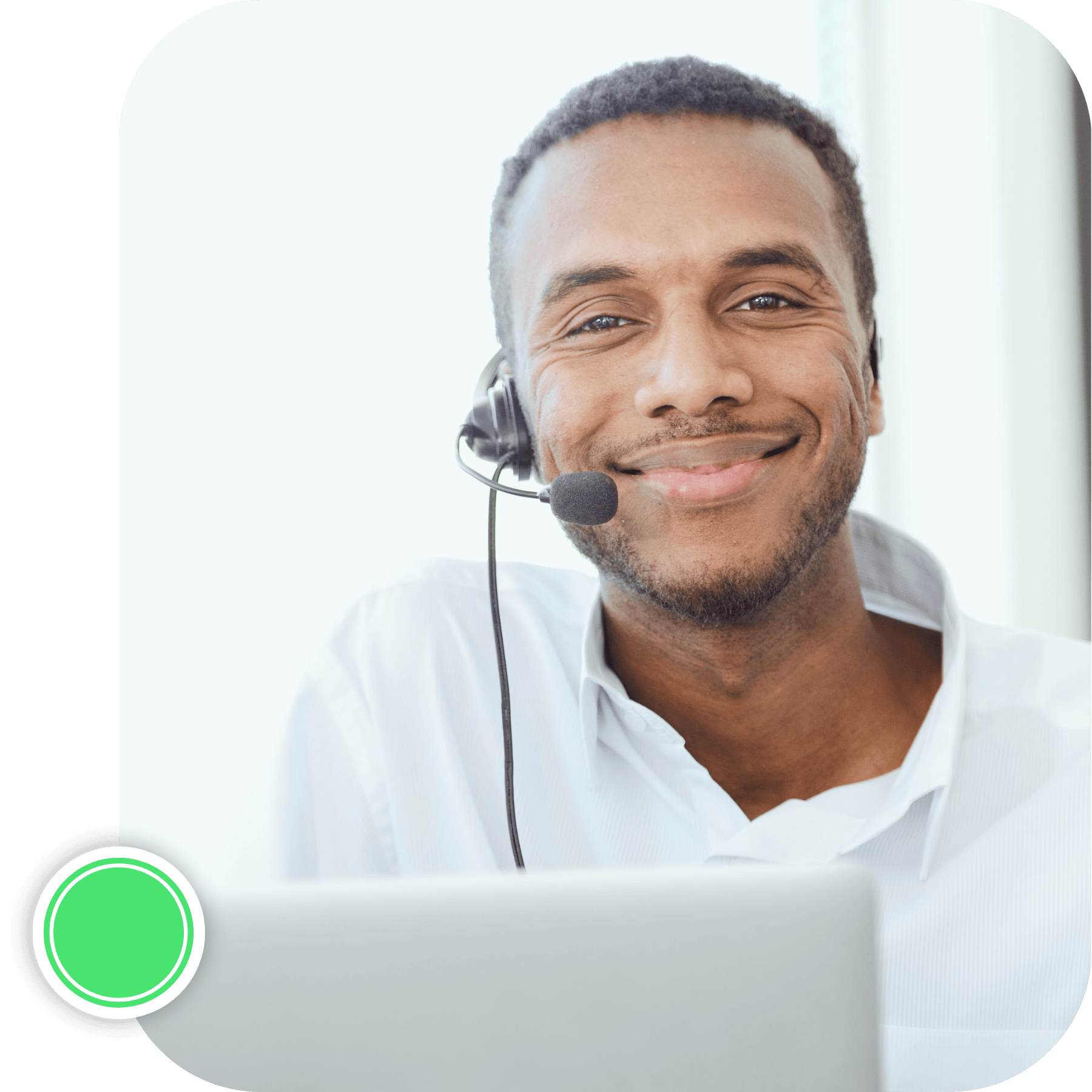 Jeenie Haitian Creole interpreter smiling and online